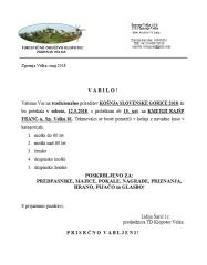 KOŠNJA SLOVENSKE GORICE 2018